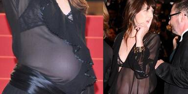 Stars in Cannes: Charlotte Gainsbourg zeigt ihren Babybauch