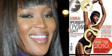 Naomi Campbell nackt in der russischen Ausgabe von GQ