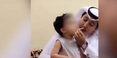 Mann zwingt 3-Jährigen zum Rauchen
