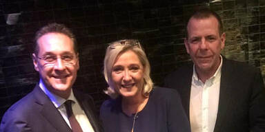 Strache trifft Le Pen - während Kurz mit Trump spricht