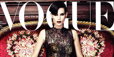 Iris Strubegger verführerisch am Vogue-Cover