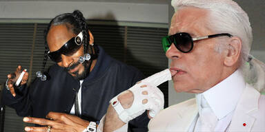 Lagerfeld dreht Video für Snoop Dog