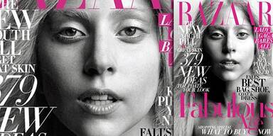 Lady Gaga ungeschminkt im Harper's Bazaar