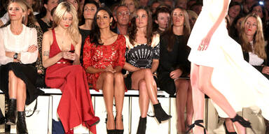 Front Row-Stars der London Fashion Week