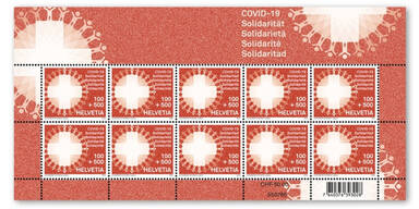 Corona-Briefmarke Schweiz