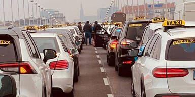 Verkehrsausschuss winkt umstrittene Reform durch: 2.500 Taxler demonstrierten | Wieder Taxi-Demo in Wien
