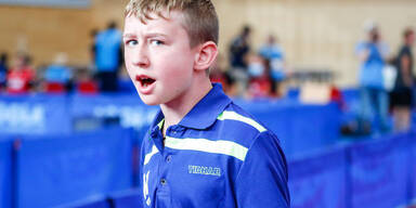 Tischtennis: 12-Jähriger Niederösterreicher gewinnt Champions-League-Match |Julian Rzihauschek