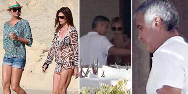 George Clooney & Stacy Keibler: Urlaub mit Cindy Crawford