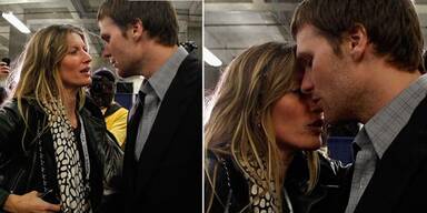 Gisele Bündchen & Tom Brady nach dem Super Bowl