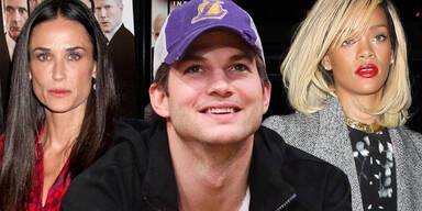 Demi Moore, Ashton Kutcher, Rihanna