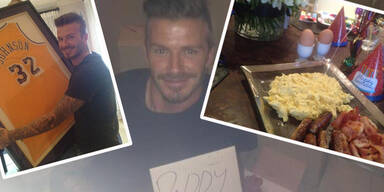 David Beckham: Geburtstags-Fotos auf Facebook