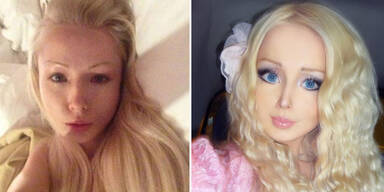 Lebende Barbie zeigt sich ohne Make Up