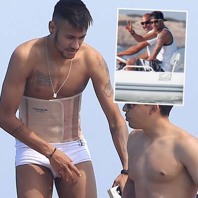 Neymar im Urlaub auf Ibiza