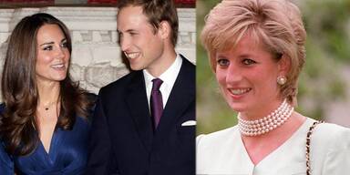 Kate Middleton, Prinz William, Diana