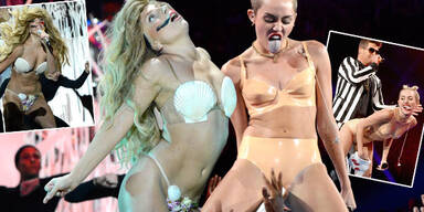 MTV Awards: Gaga & Miley im Nacktduell