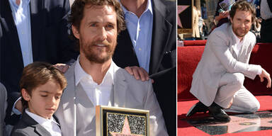Matthew McConaughey am Walk Of Fame geehrt