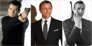 Daniel Craig, Sean Connery, Pierce Brosnan