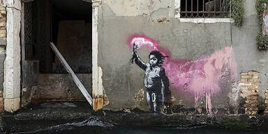 Banksy reklamiert weiteres Kunstwerk in Venedig für sich