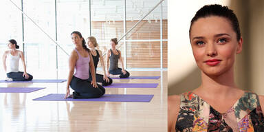 Miranda Kerr gibt Yogaklasse