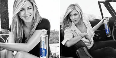 Jennifer Aniston macht Wasserwerbung sexy