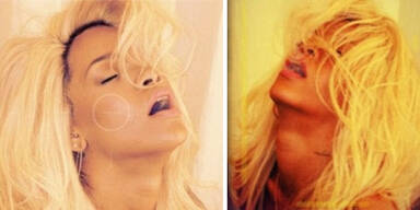 Rihanna als nackte Blondine