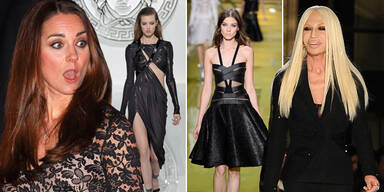 Versace will Herzogin in schwarzem Kleid sehen