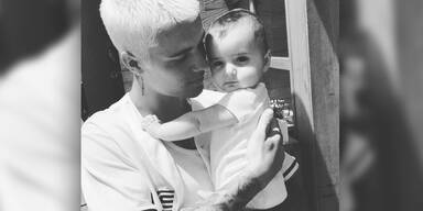 Justin Bieber mit Baby