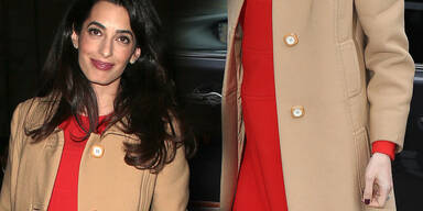 Amal Clooney: Fesche Mama in Rot