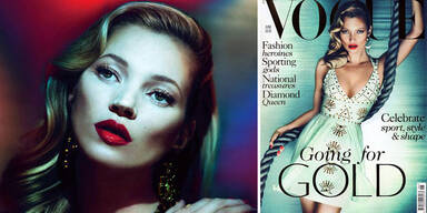 Kate Moss zum 32.Mal am Vogue-Cover