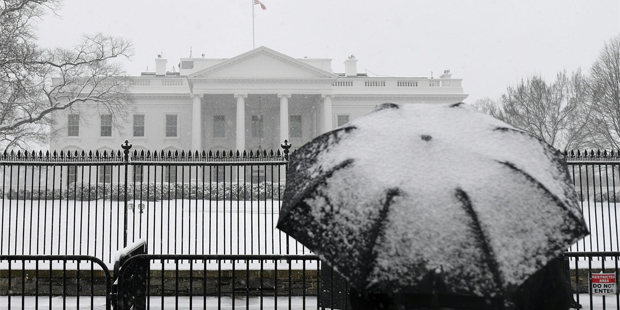Washington Schnee Kurz Besuch