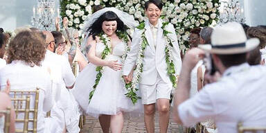 Beth Ditto: Hochzeit barfuß & in Gaultier-Kleid