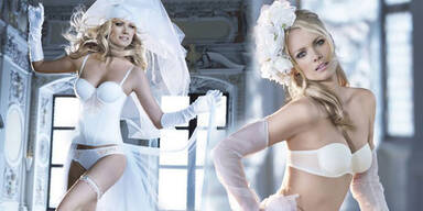 Franziska Knuppe zeigt sexy Braut-Dessous von Triumph