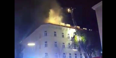 Nächtlicher Großbrand auf Wiener Dachterrasse 