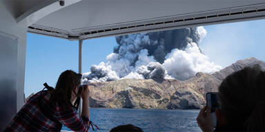 White Island Neuseeland Vulkan Ausbruch