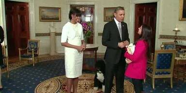 Obama überrascht Touristen im Weißen Haus