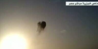 Ballon-Explosion auf Video festgehalten