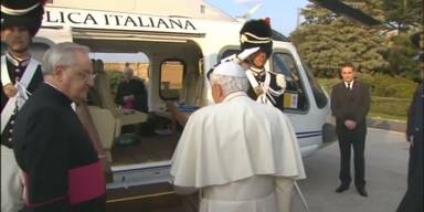 Papst: per Helikopter in den Ruhestand