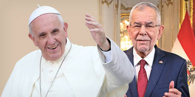 Bundespräsident Van der Bellen mit Papst Franziskus
