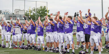 Vienna Vikings jubeln mit den Fans