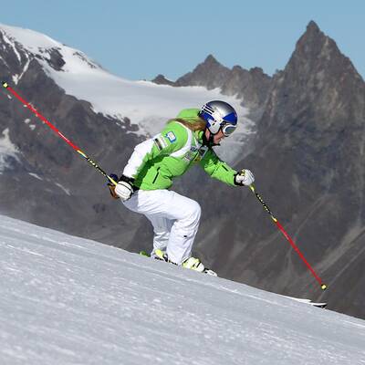 Lindsey Vonn ist zurück auf Skiern