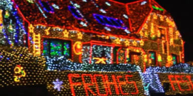 Weihnachtshaus: Hier funkeln 430.000 Lampen