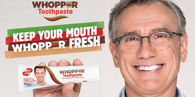 Burger King: Whopper wird jetzt zur Zahnpasta