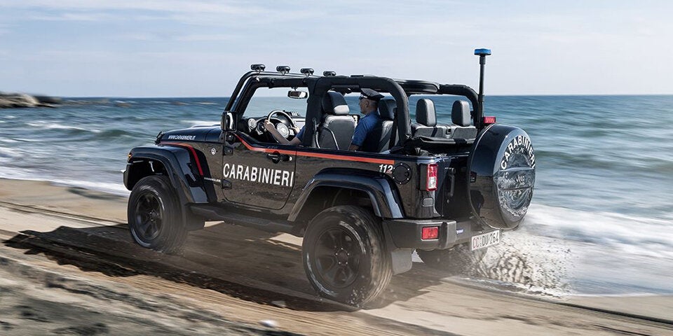 Extrem cooler Jeep für die Polizei