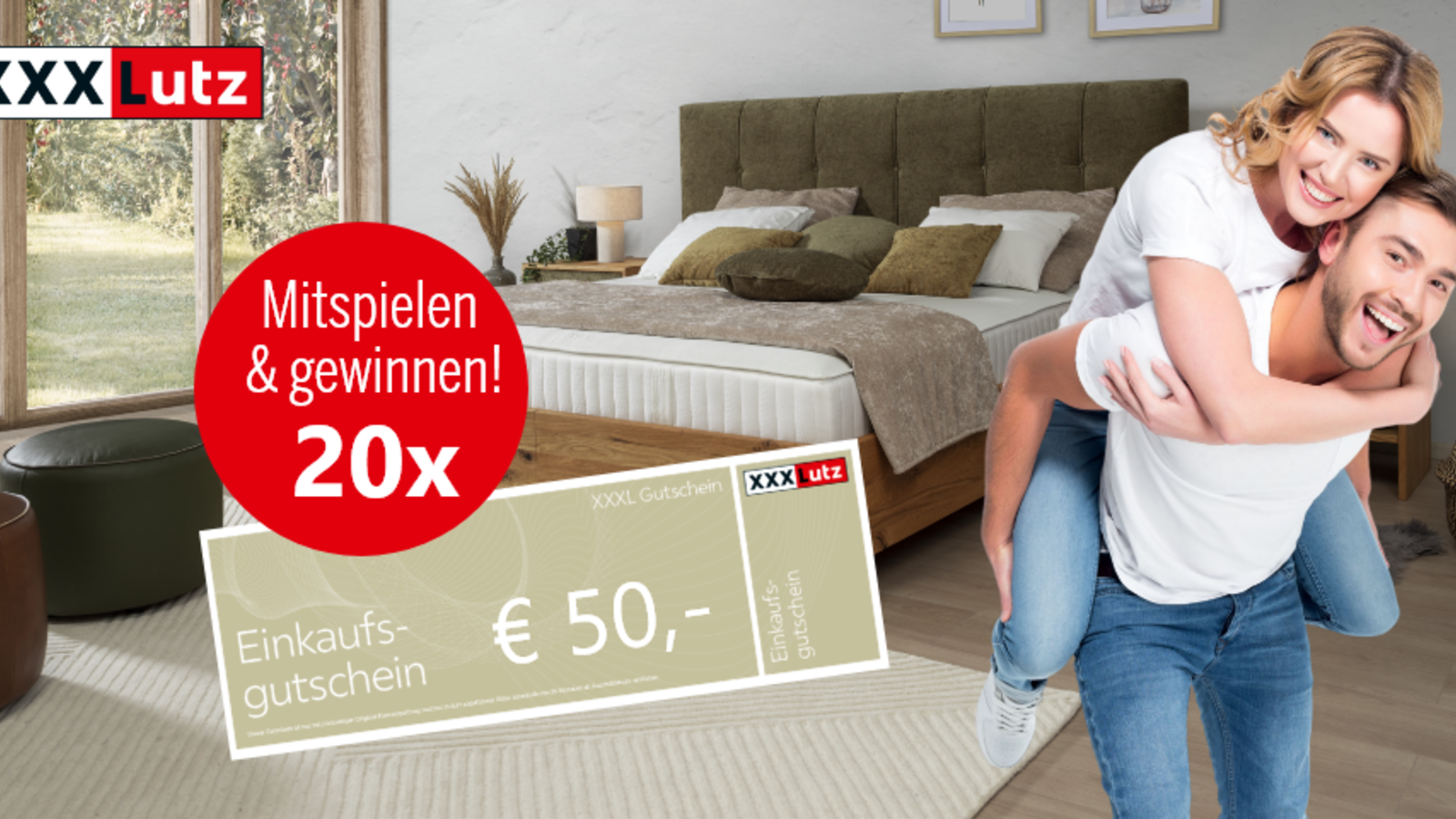 XXXLutz Gutscheine im Gesamtwert von 1.000€ gewinnen! LIVE&STYLE