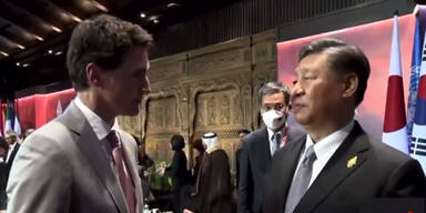 Xi und Trudeau streiten sich vor laufender Kamera