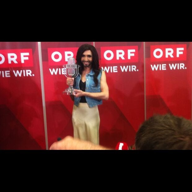 So jubelnd wurde Conchita Wurst empfangen