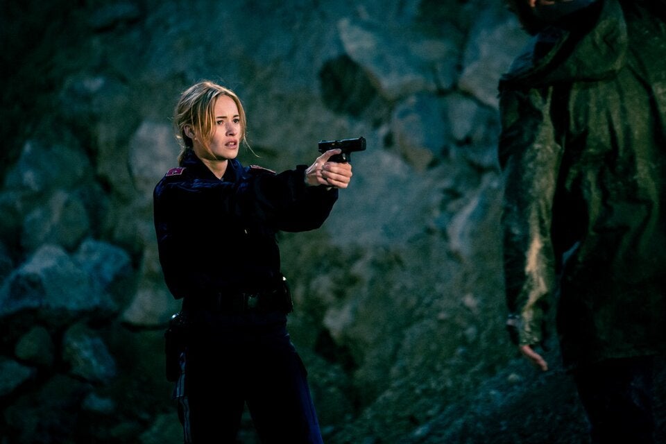 Im Einsatz auf der Leinwand: In der Kimikomödie „Pulled Pork“ spielt Valerie Huber die Polizistin Melanie Hauser.