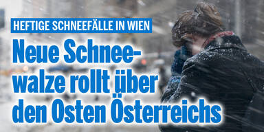 Schneefälle ziehen über den Osten Österreichs