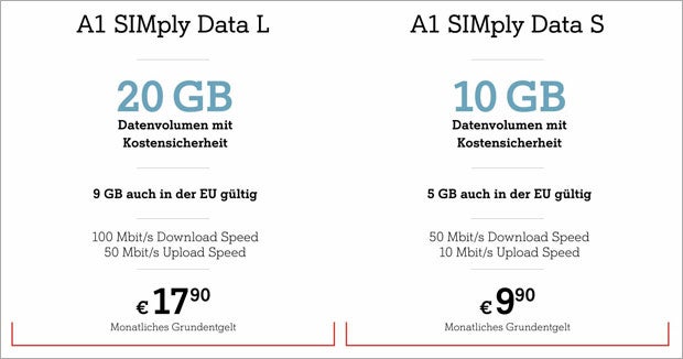 A1 startet neue Einstiegstarife ohne Bindung