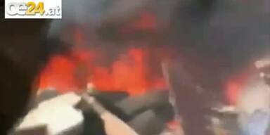 Live-Video von Flugzeugabsturz